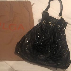 *SALE* Authentic like new  BULGA leather bag navy